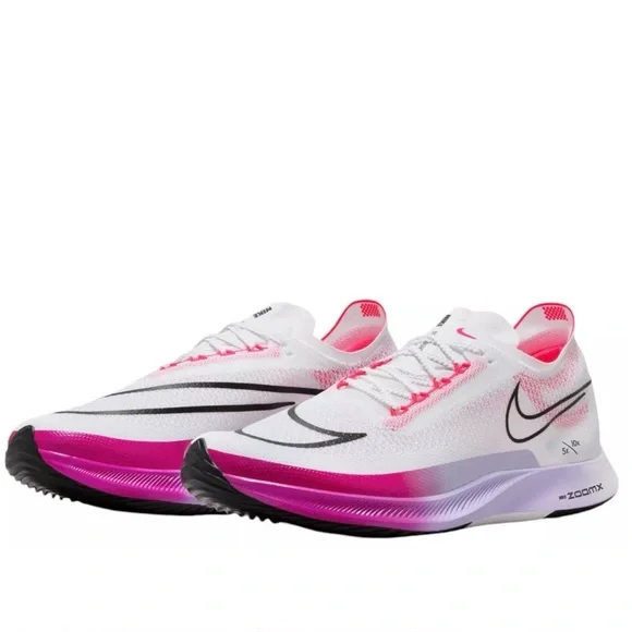 Nike ZoomX 🔥 Streakfly Men's Running Shoes White/Vivid Grape DJ6566-104 Sz 12.5 - Picture 7 of 10